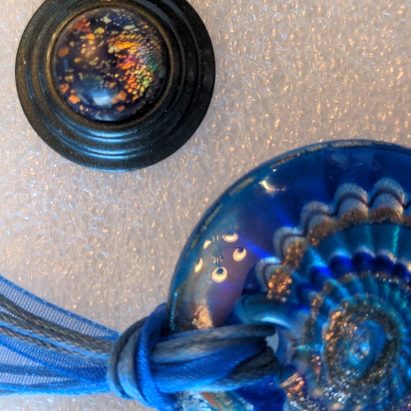 A473 Four Blue/Aqua Necklaces with Coordinating Pierced Earrings - Picture 11 of 12